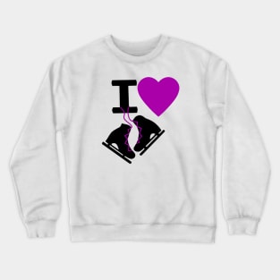 I Love Ice Skating Crewneck Sweatshirt